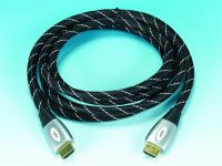 HDMI CABLE - HDMI A (M) WITH NYLON BRAID